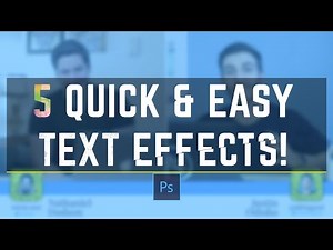 5 Awesome Photoshop Text Effects Tutorial (feat. Tutvid)