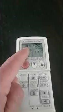 Mode de fonctionnement Télécommande Mitsubishi Electric