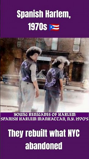 Young Renigades of Harlem 🇵🇷 Rare 1970s Spanish Harlem Street History #renigadesofharlem #manhattan