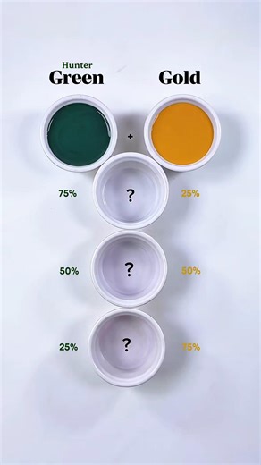 Let's Mixing Hunter Green + Gold Color 😍 #colormixing #painting #art #artandcraft #art