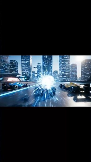 F1 racing with teleportation technology, cars moving between points #automobile #rocketleague #gamin