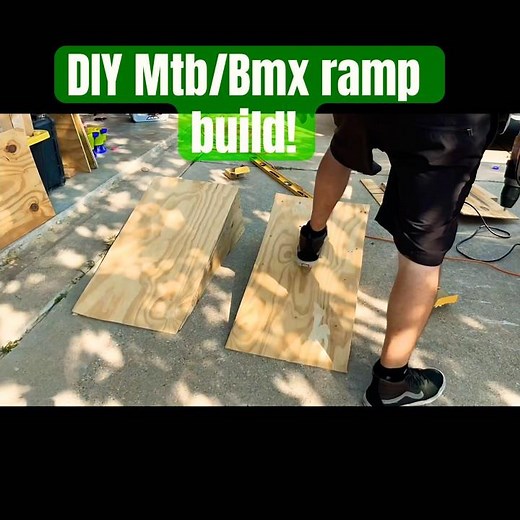 DIY MTB /BMX RAMP BUILD!! #diy #bmx #mtb