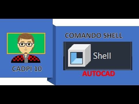 AUTOCAD SHELL COMMAND - HOW TO MAKE A GLASS (2.0) IN 3D.
