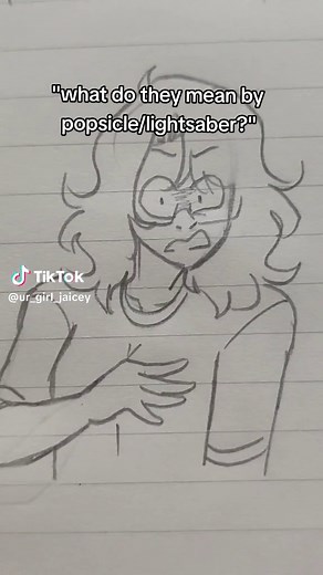 Sans Undertale With Blue Lightsaber and Popsicle Drawing Meme