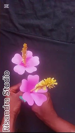 Paper Hibiscus Flower 🌺 | Easy DIY Craft