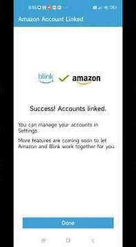 Blink App link and unlink Blink and Amazon accounts