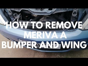 Wie demontiere ich die vordere Stoßstange eines Opel Meriva?