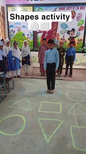 Shape identification activity by toddler #education #school #activity #learning