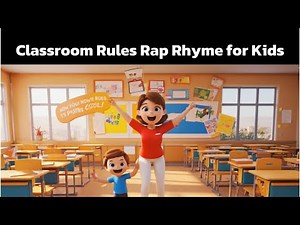 🎶 Classroom Rules Rap | Fun Back-to-School Song for Kids | Positive Behavior Rhymes 😄✏️🎧