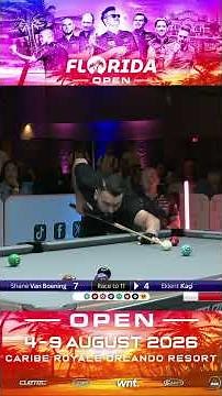 Shane Van Boening vs Eklent Kaci | Florida Open Pool 2026 | Rack 12