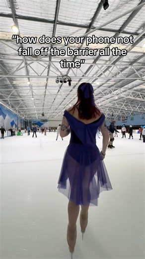 What it’s like filming in a non hockey rink summed up #figureskater #figureskating #iceskating