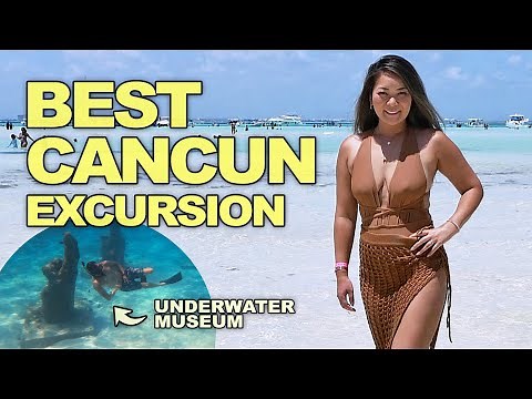 THE BEST Cancun Excursion | Isla Mujeres Catamaran Trip | Underwater Museum Snorkeling