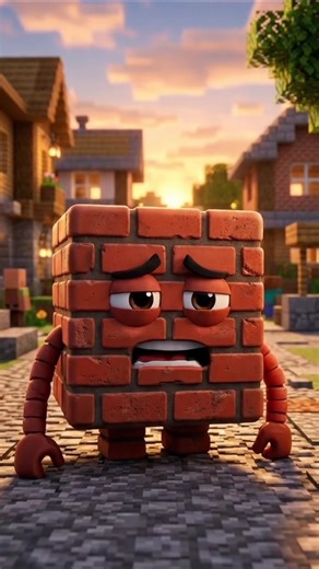 Minecraft brick block sad story 😭 #minecraft #minecraftshorts #gaming #shorts