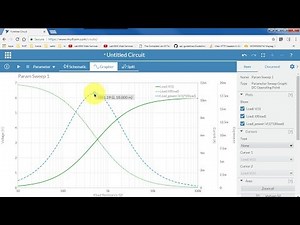 Multisim Live: Find max power transfer with parameter sweep