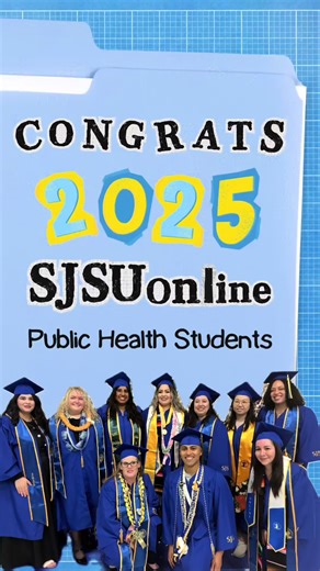 Congratulations to the Fall 2025 SJSUOnline Public Health students! 🌱🎓 The future of public health is brighter because of you, congrats on this incredible achievement! #sjsu #sanjosestate #graduation2025 #publichealth