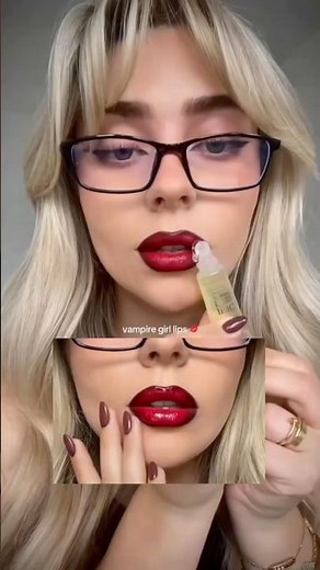 Viral Layered Vampy Lips Hack | Red, Maroon & Black Lipstick