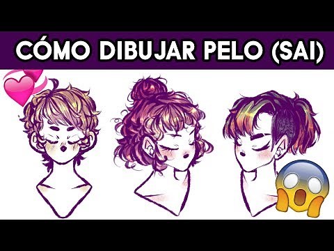 como dibujar PELO ANIME en PAINT TOOL SAI