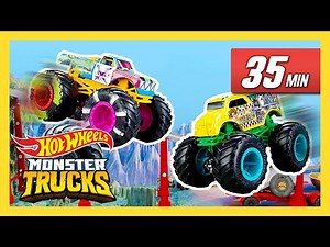Epic Downhill Races! | Monster Trucks | @HotWheels