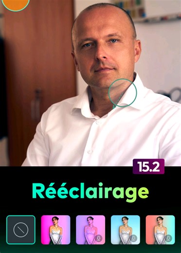 🎥✨ Tu n'as pas de studio ? Pas de problème ! Découvre la nouvelle fonction Rééclairage IA de Filmora 15.2 #Filmora15 #RééclairageIA #LumièreVidéo #MontageVideo #WondershareFilmora