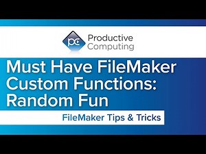 Must Have FileMaker Custom Functions: Random Fun