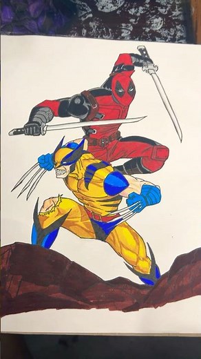 Deadpool and wolverine 🔥 from Deadpool wolverine || How to Draw ✍️ Easy drawing step by step drawing