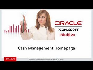 PeopleSoft Cash Management Homepage
