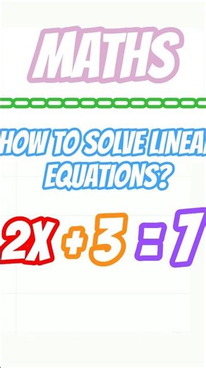 Solve Linear Equations Easily ✍ #math #linearequations #study #learnmath