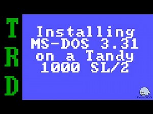 86Box - Installing MS-DOS 3.31 on a Tandy 1000 SL/2
