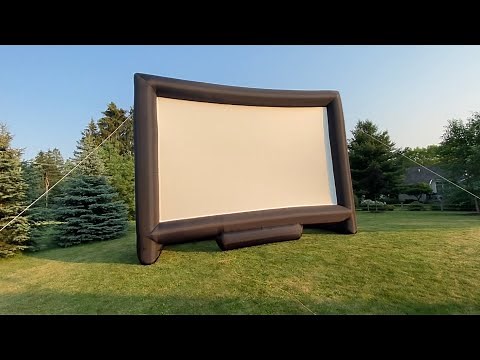 Sewinfla 33ft MEGA Outdoor Inflatable Projector Screen Review!!!