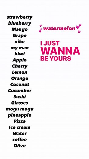 Creative Fruit-Based Code Names for Crushes