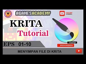 KRITA TUTORIAL | 0010 - ID | MENYIMPAN ATAU SAVE FILE DI KRITA