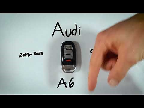 Audi A6 Key Fob Battery Replacement (2013 - 2016)
