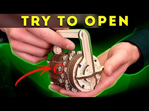 Made a wooden combination lock