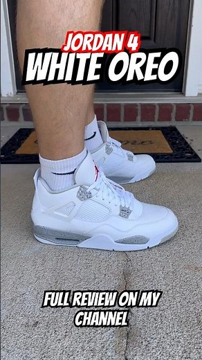 Jordan 4 White Oreo! Full review on my channel #jordan #shoes #review #jordan4