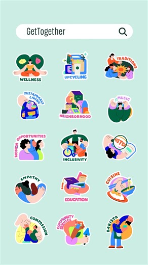 38K views · 137 reactions | Turn every chat into a connection with our interactive stickers! ✨ 欄 Our new stickers shine a light on meaningful causes related to people, community, and the environment, fostering genuine connections. Keep the conversation going wherever you are with our digital stickers and celebrate the limitless potential of human connection. Tag your friends and let’s #GetTogether! ✨ #GoodThingsAreHappening | Starbucks Philippines | Facebook