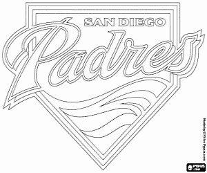 Logo of San Diego Padres coloring page printable game