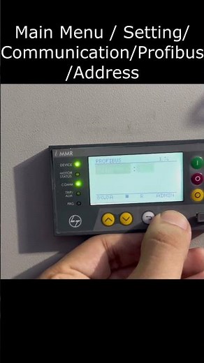 How to add Profibus address in Lauritz Knudsen(L&T) iMMR(intelligent motor management relay).
