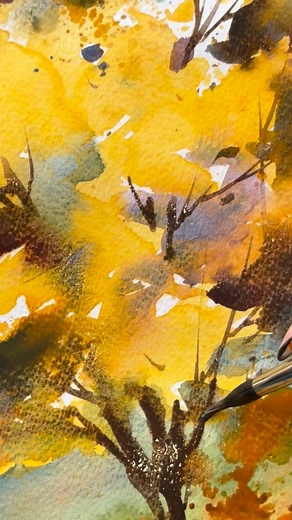 ‎فروش و آموزش نقاشی (طراحی، آبرنگ، رنگ روغن و…)‎ on Instagram‎: "آموزش کامل این درخت پاییزی رو ضبط کردم. اگه دوست دارید بذارمش، عدد ۱ رو بنویسید 🍁 I’ve recorded the full tutorial for this autumn tree. If you’d like me to post it, just drop a 1 🍁 ⸻ #آبرنگ #نقاشی_آبرنگ #آموزش_نقاشی #آموزش_آبرنگ #آبرنگ_پاییزی #نقاشی_طبیعت #پاییز #آرتیست_ایرانی #watercolorpainting #watercolorart #watercolortutorial"‎