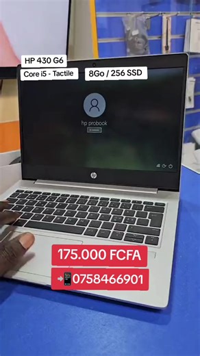 💻🔥 HP ProBook 430 G6 – PRIX PROMO 🔥💻 💰 Prix : *175.000* F CFA ⚡ Processeur : Core i5 – 8ᵉ Génération ⚡ RAM : 8 Go ⚡ Stockage : 256 Go SSD ⚡ Écran : 13 pouces – Tactile ⚡ Clavier : AZERTY #hp #corei5 #probook #viraltiktok #ecran13tactile
