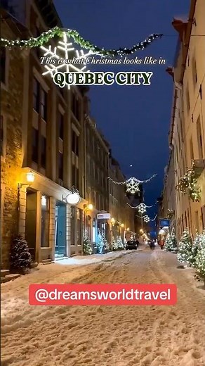 Christmas in Quebec City: The Ultimate Winter Wonderland Getaway! 🎄✨ #christmas #quebeccity