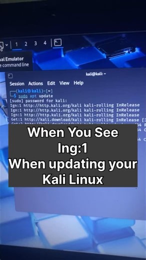 Koscyber on Instagram: "What to do when your Kali Linux update fails #Koscyber #CyberSecurity #OnlineSafety #informationsecurity"