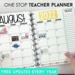 3 comments | I'm obsessed with digital stickers for every month of the year! If you didn't know, I added some really fun digital stickers to my Teacher Planner! If you already own it, make sure you check them out. https://www.teacherspayteachers.com/Product/Teacher-Planner-EDITABLE-Digital-Printable-Binder-2022-2023-FREE-UPDATES-1083937 | One Stop Teacher Shop | Facebook
