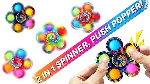 Push Pop Fidget Spinner Toy
