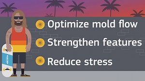 See how adding radii, gussets, ramps, and fillets to injection molding designs will improve the cosmetic and functional properties of plastic parts. | Protolabs