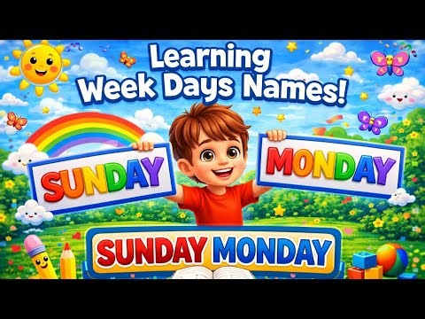 Week Days Names | Learn & Have Fun | Kids Fun Video