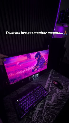 js cop it #monitormount #gamingsetup #monitor #dual