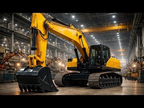 HOW HEAVY EXCAVATORS ARE BUILT | Inside Modern Factory | Mega Factory Process