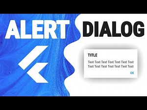 Flutter Alert Dialog Widget