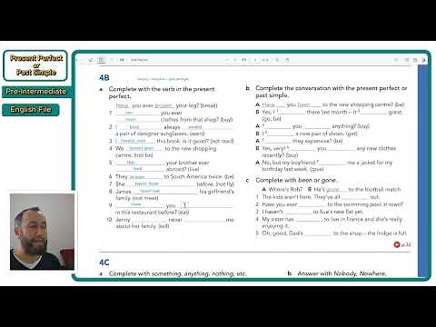 Pre-Intermediate, English File, Grammar 4B, Present Perfect or Past Simple + Exercise