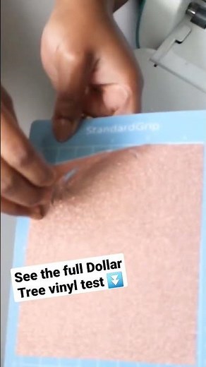 The Best setting for cutting Dollar Tree vinyl!